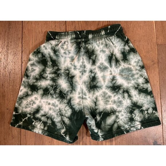 IAMKOKO.LA  Los Angeles green white tie-dye sweat shorts sz M rhinestone logo - Picture 4 of 11